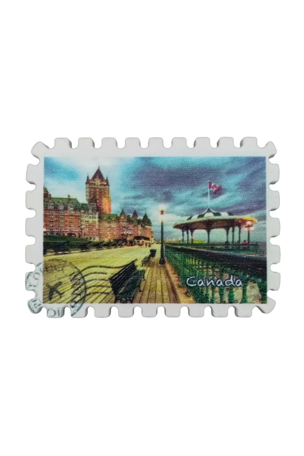 Kanada Temalı Pul Magnet - Resim 3