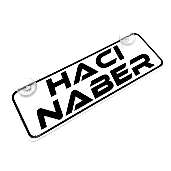 Hacı Naber Yazılı Sök Tak Dekor Plaka ürün görseli