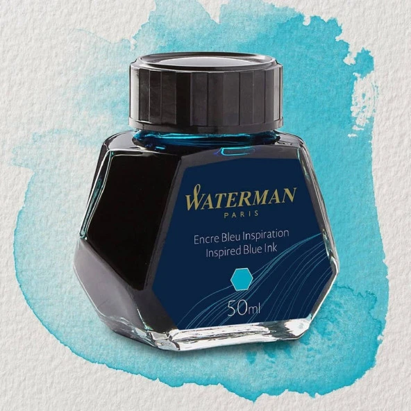 Waterman Dolmakalem Mürekkebi 50 ml Şişe Deniz Mavi