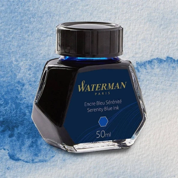 Waterman Dolmakalem Mürekkebi 50 ml Şişe Mavi
