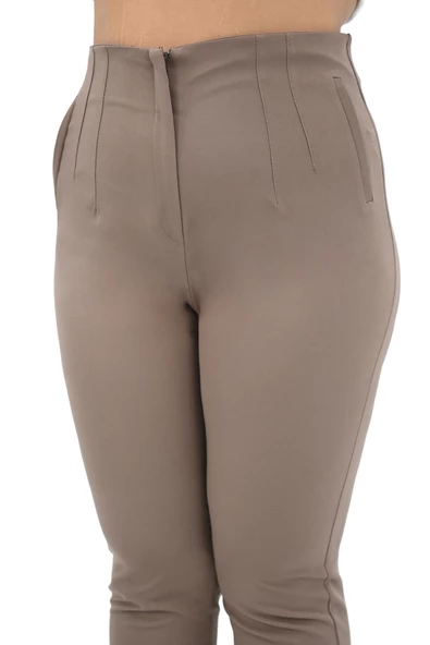 Kadın Büyük Beden Yüksek Bel Pantolon 208 0017-25 - 11