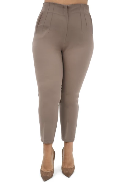 Kadın Büyük Beden Yüksek Bel Pantolon 208 0017-25 - 8