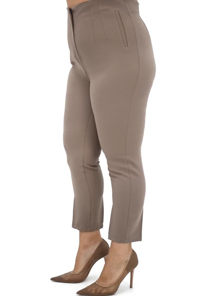 Kadın Büyük Beden Yüksek Bel Pantolon 208 0017-25 - 9