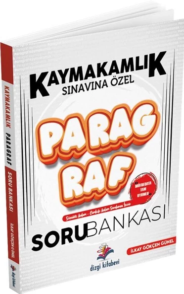 Dizgi Kitap Kaymakamlık Paragraf Soru Bankası - İlkay Gökçen Günel Dizgi Kitap