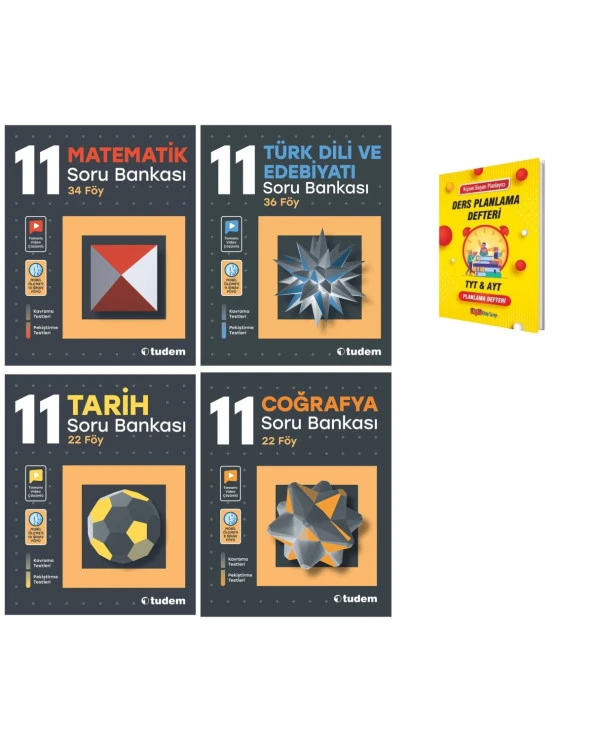 11. Sınıf Matematik Edebiyat Tarih ve Coğrafya Soru Bankası Eşit Ağırlık 4lü Set