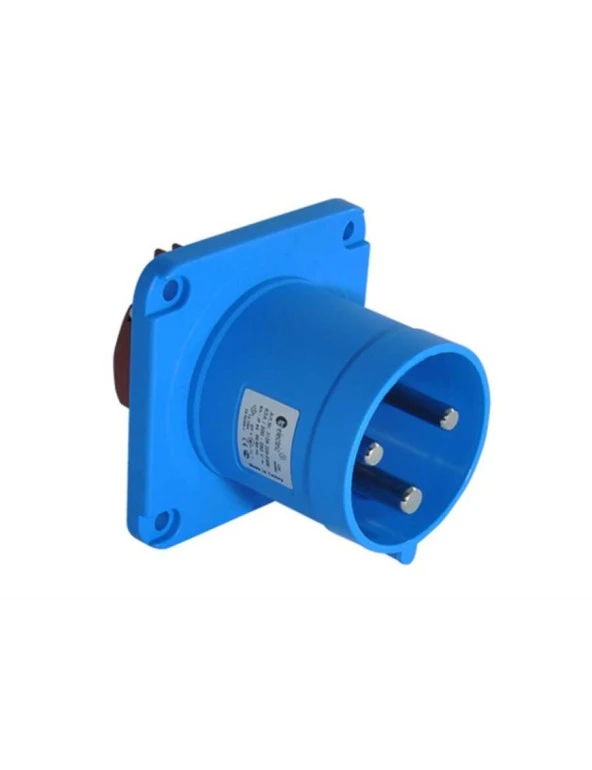 Tp Electric 3128 320 0900 3X63A IP44 Makine Fişi (Düz)