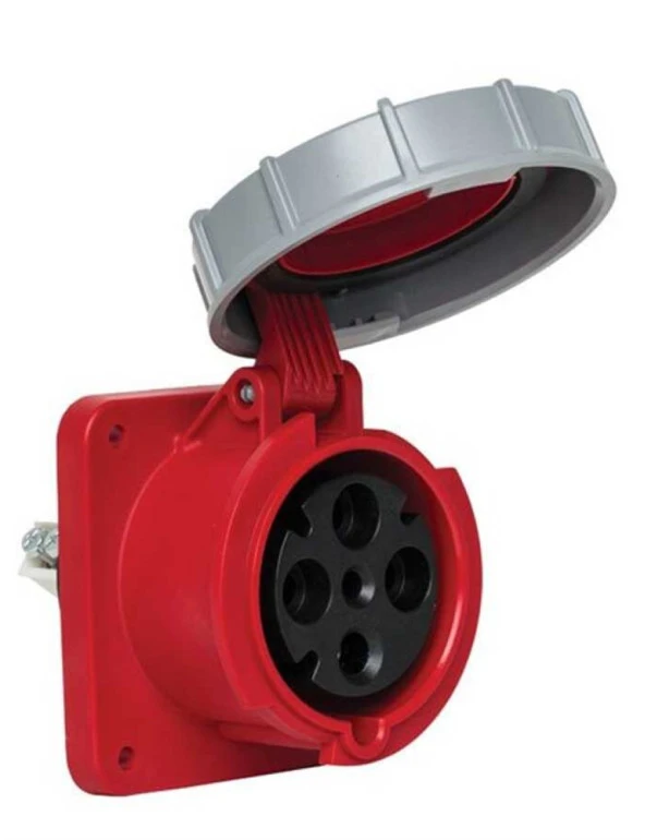 Mete Enerji 406532 4X63A IP67 Makine Prizi -Düz- 380-415 V