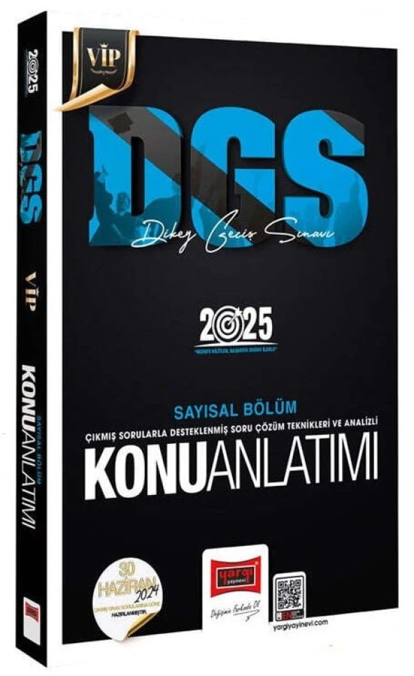 Yargı 2025 DGS VIP Sayısal Bölüm Konu Anlatımı Yargı Yayınları