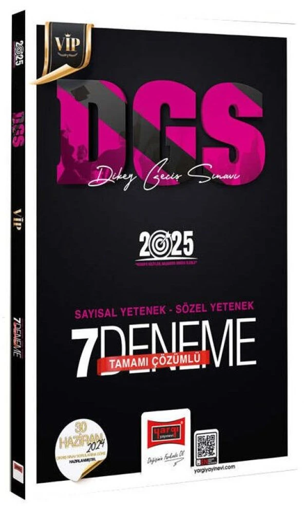 Yargı 2025 DGS VIP 7 Deneme Çözümlü Yargı Yayınları