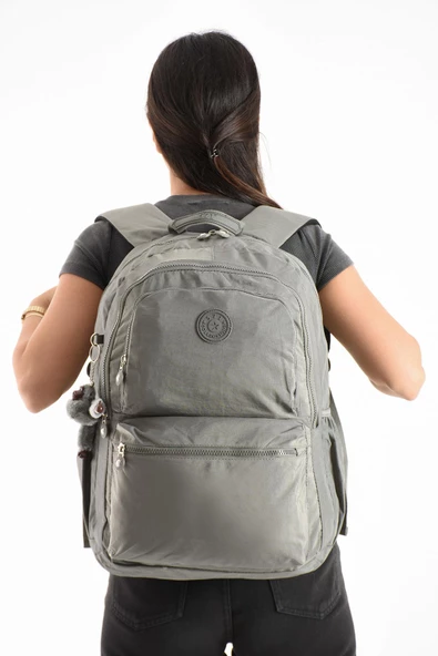 571 collections Ultra Hafif Sırt Çantası Okul Seyahat Unisex Gri (Model: 571-1C) - 1