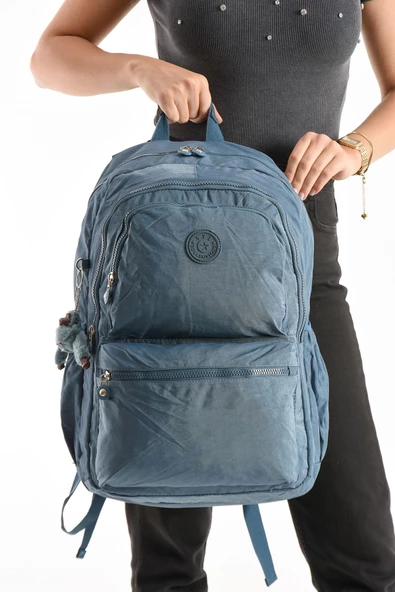 571 collections Ultra Hafif Sırt Çantası Okul Seyahat Unisex Mavi (Model: 571-1C) - 3