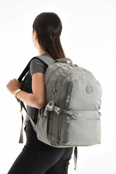 571 collections Ultra Hafif Sırt Çantası Okul Seyahat Unisex Gri (Model: 571-1C) - 2