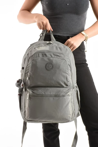 571 collections Ultra Hafif Sırt Çantası Okul Seyahat Unisex Gri (Model: 571-1C) - 3