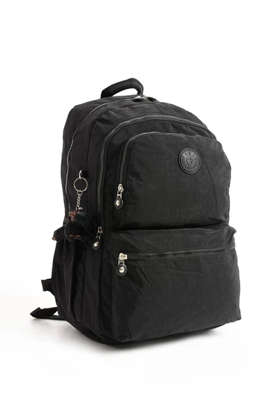 Ultra Hafif Sırt Çantası Okul Seyahat Unisex Siyah (Model: 571-1C) - 4