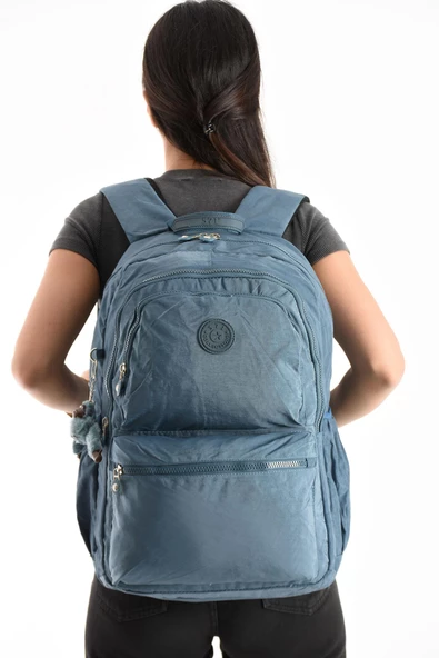 Ultra Hafif Sırt Çantası Okul Seyahat Unisex Mavi (Model: 571-1C)