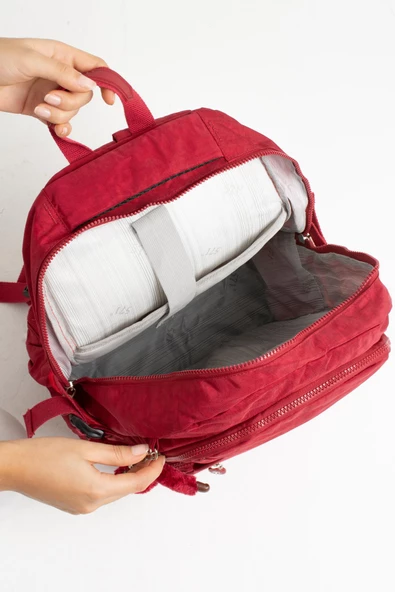 571 collections Ultra Hafif Sırt Çantası Kırmızı (Model: 571-3D) - Resim 4