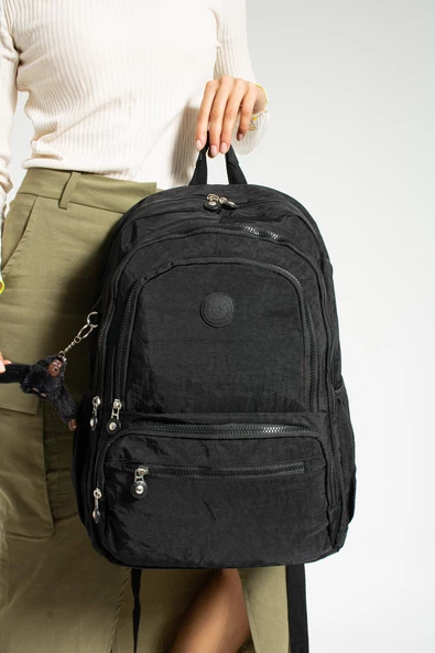 571 collections Ultra Hafif Çok Cepli Su Geçirmez Sırt Çantası Unisex Siyah (Model: 571-1G) - Resim 2