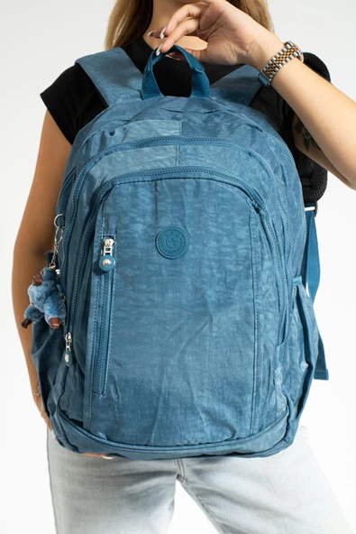 571 collections Ultra Hafif Çok Cepli Su Geçirmez Sırt Çantası Unisex Mavi (Model: 571-1D) - Resim 2