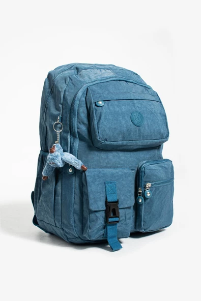 571 collections Ultra Hafif Çok Cepli Su Geçirmez Sırt Çantası Unisex Mavi (Model: 571-1K) - Resim 5