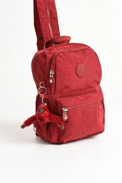 Hem Sırt Hem Göğüs Spor Genç Kadın Çantası Kırmızı (Model: 571-8C) - 5
