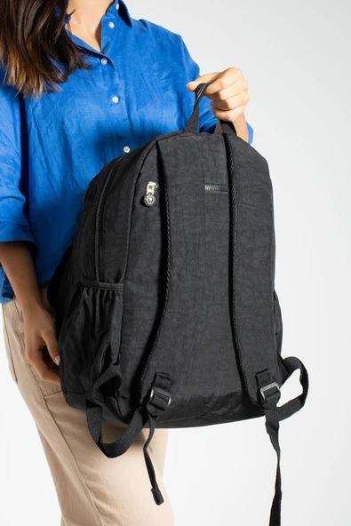 571 collections Ultra Hafif Çok Cepli Su Geçirmez Sırt Çantası Unisex Siyah (Model:571-2A) - Resim 3