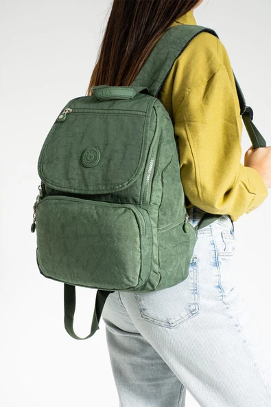 571 collections Orta Boy Hafif Sırt Çantası Yeşil (Model: 571-3F) - Resim 2