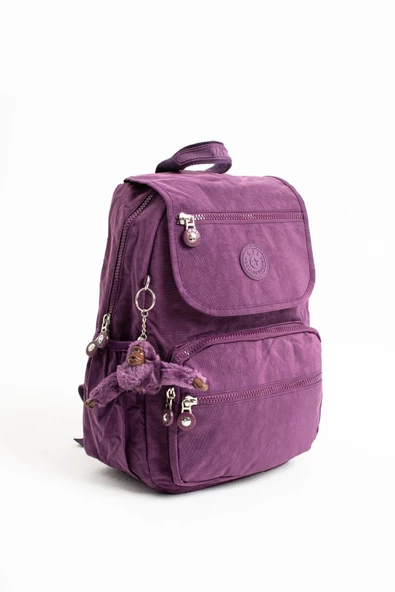 Ultra Hafif Orta Boy Sırt Çantası Çok Cepli Mor (Model: 571-4A) - 5