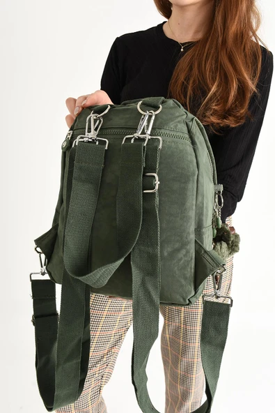 571 collections Ultra Hafif Kadın Sırt ve El Çantası Yeşil (Model: 571-5A) - Resim 3