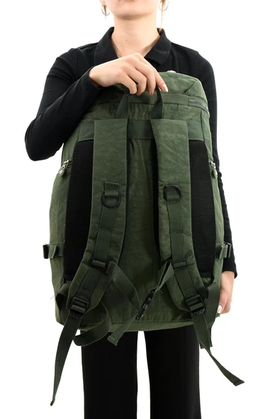 571 collections Büyük Boy Ultra Hafif Çok Bölmeli Dağcı Çantası Yeşil (Model: 571-7D) - Resim 3