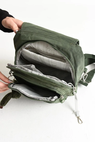 571 collections Ultra Hafif Kadın Sırt ve El Çantası Yeşil (Model: 571-5A) - Resim 4