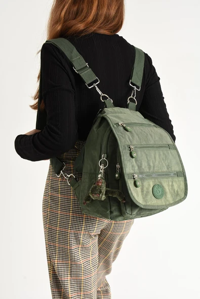 571 collections Ultra Hafif Kadın Sırt ve El Çantası Yeşil (Model: 571-5A) - Resim 2