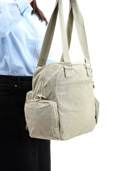 571 collections Ultra Hafif Su Geçirmez Çok Cepli Omuz Çantası Vizon (Model: 571-5E) - Resim 3