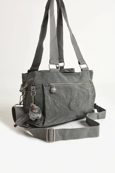 571 collections Ultra Hafif Su Geçirmez Çok Cepli Omuz Çantası Gri (Model: 571-5F) - Resim 5