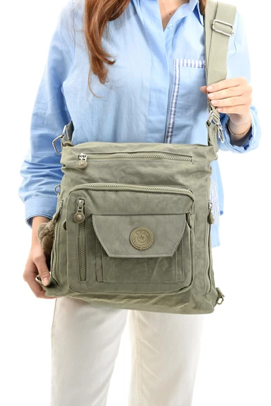 571 collections Ultra Hafif Hem Sırt Hem Omuz Kadın Çantası Vizon (Model: 571-5B) - Resim 2