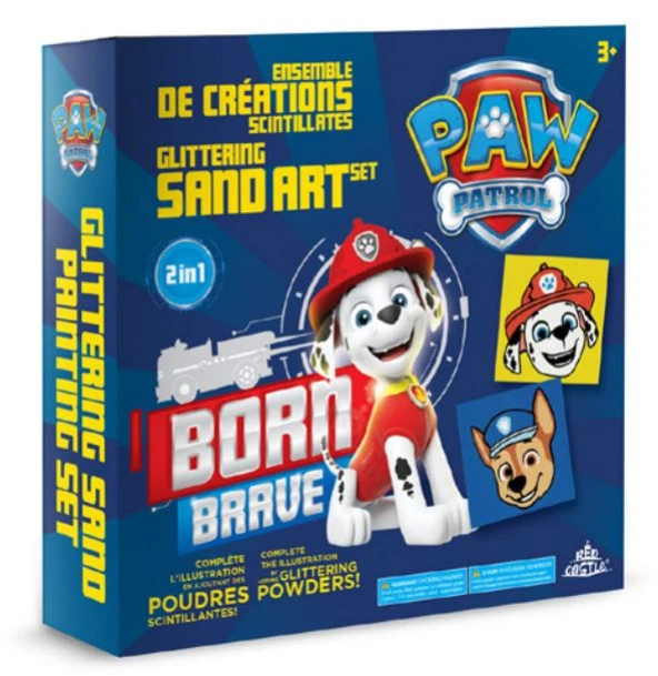 Paw Patrol Born Brove Eğitici ve Eğlenceli Kum Boyama Seti-Red Castle MBKS-02