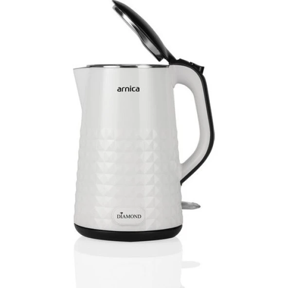 Arnica Diamond Beyaz IH36153  1500 W 1.7 lt Çelik Kettle