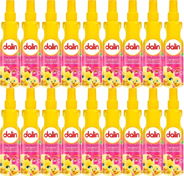 Dalin Kolay Saç Tarama Spreyi 200ML Badem Özlü (18 Li Set)
