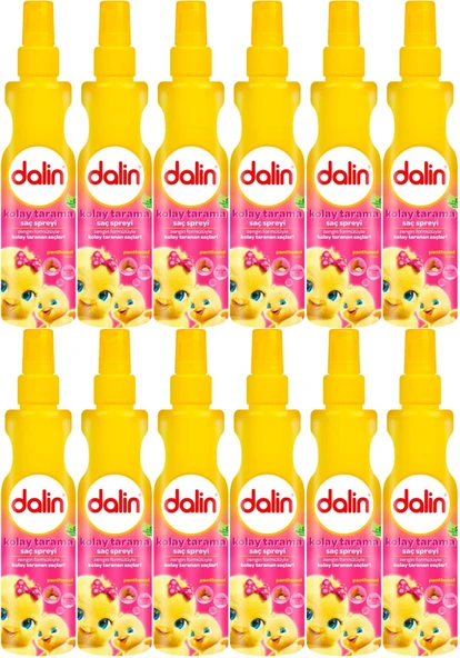 Dalin Kolay Saç Tarama Spreyi 200ML Badem Özlü (12 Li Set) ürün görseli