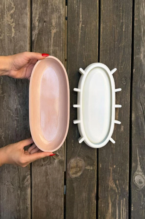 Calvin Silikon İkili Kayık Kap Kalıp Seti - Resim 3