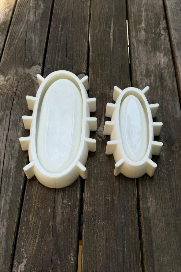 Calvin Silikon İkili Kayık Kap Kalıp Seti - Resim 5