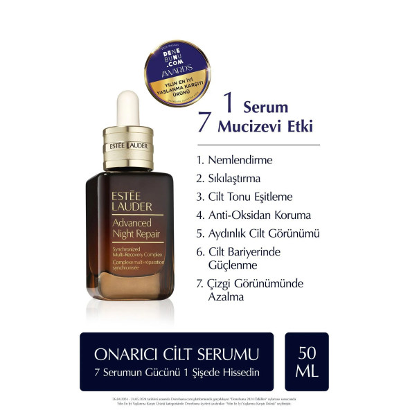 Estee Lauder Yaşlanma Karşıtı Serum - Advanced Night Repair Onarıcı Gece Serumu 50 ml