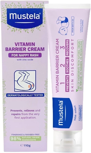 Vitamin Barrier Cream 1.2.3 Pişik Kremi 100 Ml