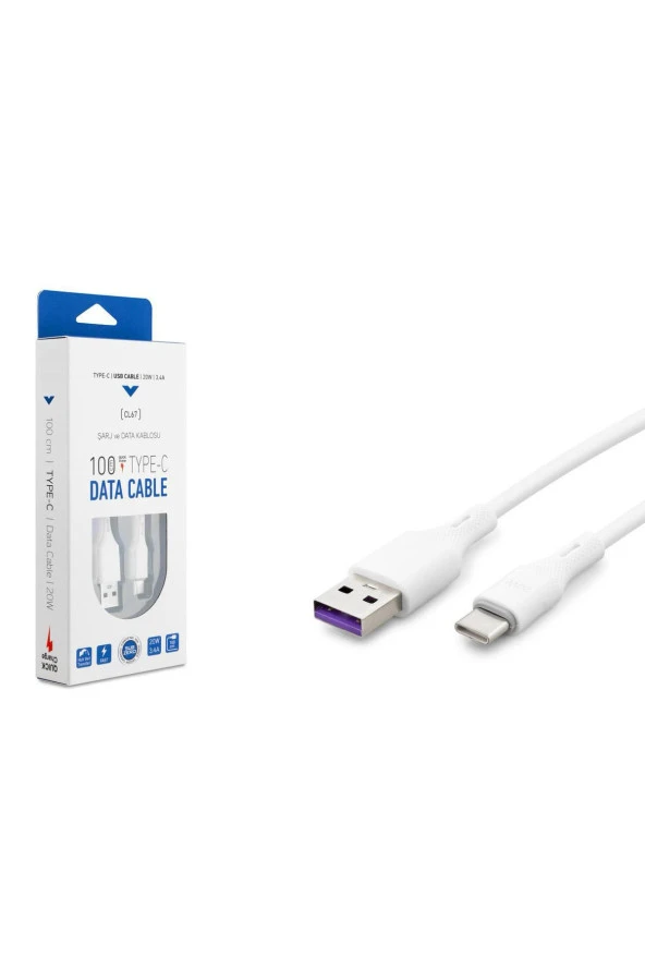 Samsung Galaxy S24+ Uyumlu CL67 20W 3.4A TYPE-C / Usb Kablo 1 metre