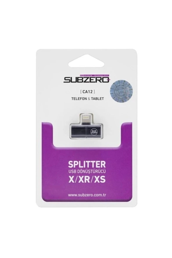 Adipa Tk Iphone 7 8 X Lightning Splıtter 2in1 Şarj Ve Kulaklık Subzero Ca12