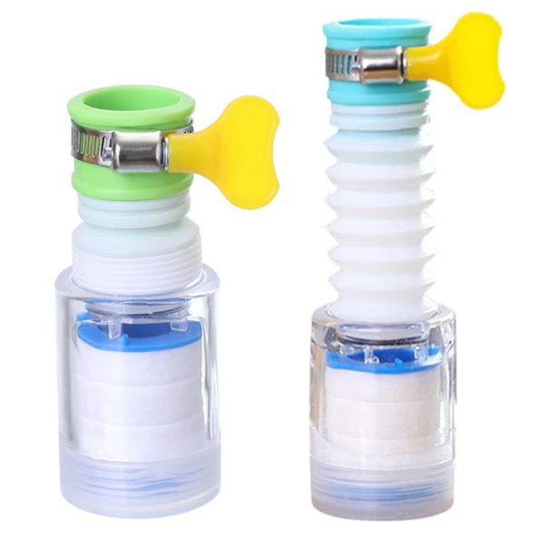 Esnek Ayarlanabilir Musluk Başlığı Su zTasarruf Başlığı - Musluk Filtresi %40'a Varan Su Tasarrufu - Resim 3