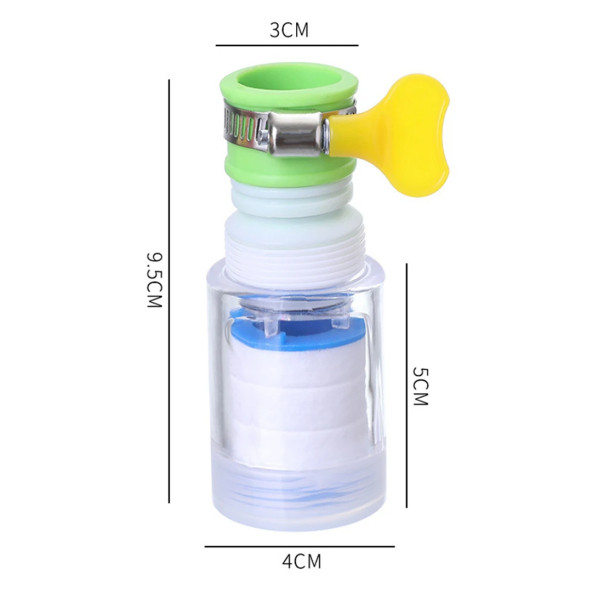 Esnek Ayarlanabilir Musluk Başlığı Su zTasarruf Başlığı - Musluk Filtresi %40'a Varan Su Tasarrufu - Resim 4