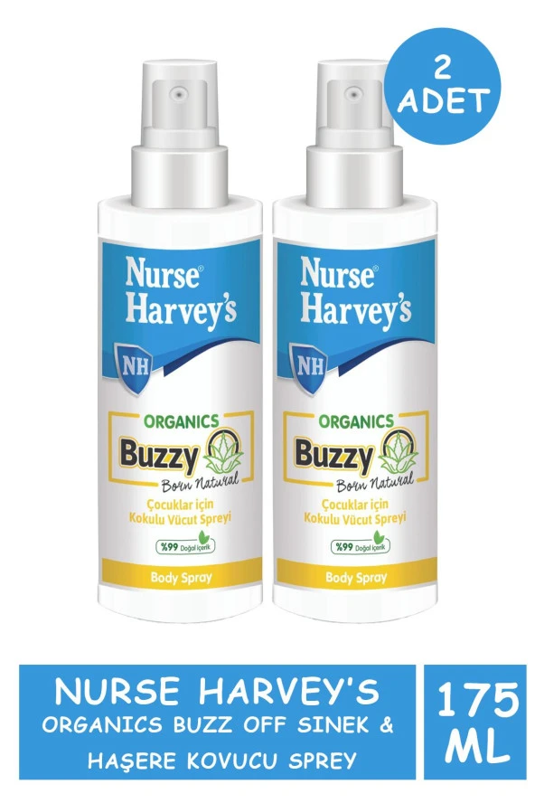 Nurse Harvey's Organics Buzz Off Sinek & Haşere Kovucu Sprey 175 ml 2 Adet