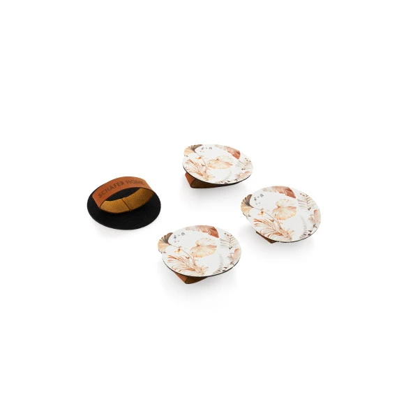 Schafer Home Leaf 4 lü Lazer Peçetelik-Bej - 2