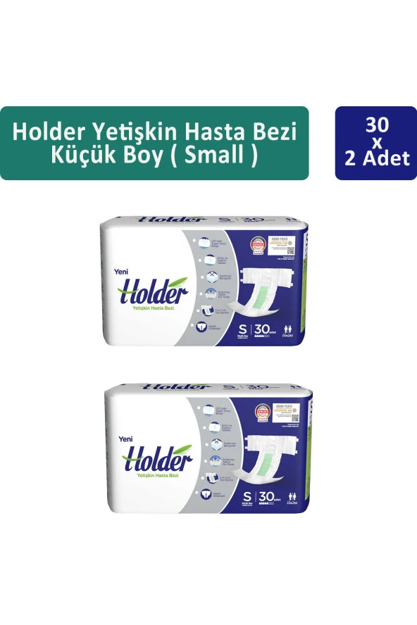 Holder Yetişkin Hasta Bezi Küçük Boy ( Small ) 30 x 2 Adet