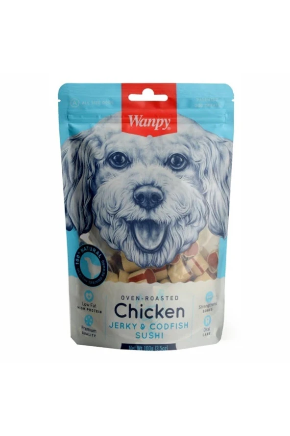 Tavuklu Ve Morina Balıklı Köpek Ödülü 100 gr